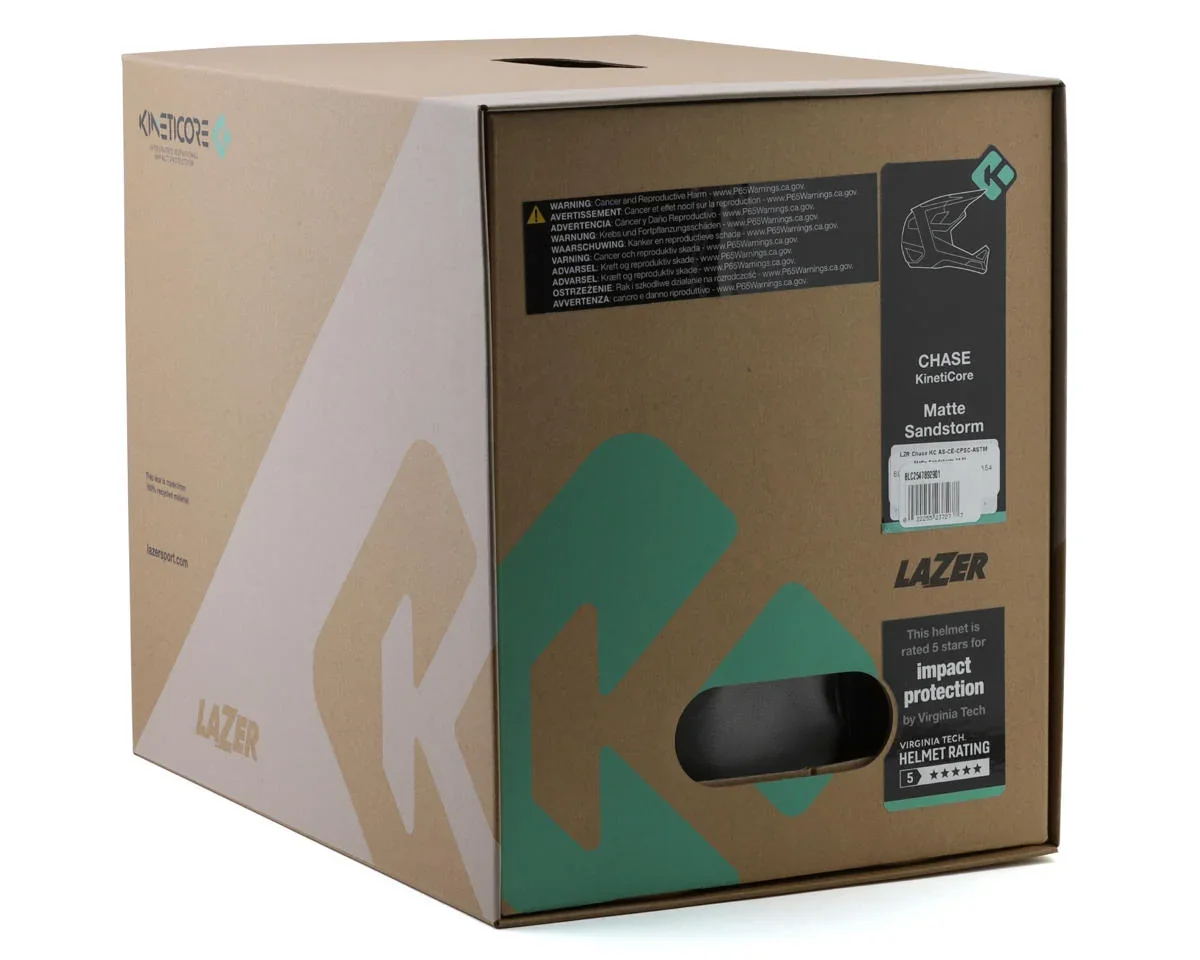 Lazer Chase KinetiCore Full Face Mountain Helmet (Matte Sandstorm) (XL)